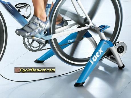 TACX T1856 Satori High Power Folding Magnetic Trainer with Gel Soft Roller. click to zoom image