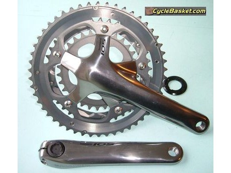 SHIMANO 5603 105 chainset triple - 50 / 39 / 30T. click to zoom image