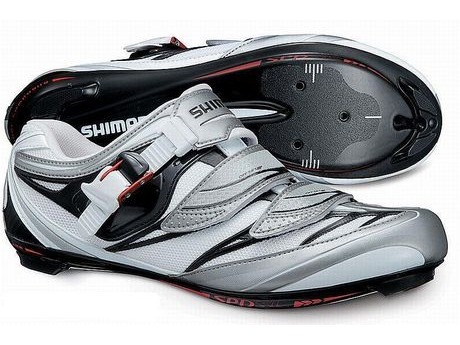 SHIMANO BR133B SPD-SL Shoes White with Black. click to zoom image