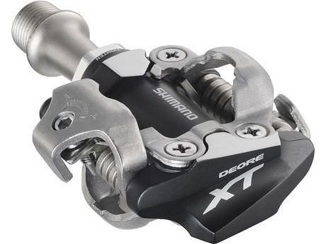 SHIMANO Deore XT PDM780 MTB SPD Pedals - Two sided mechanism - Silver. click to zoom image