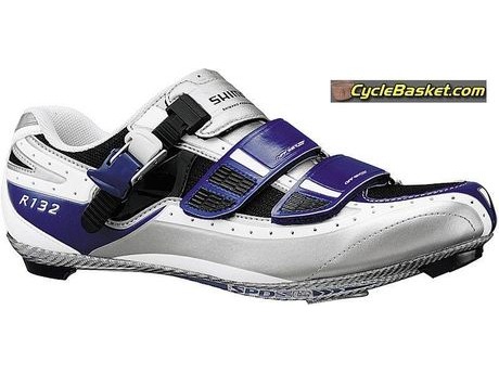 SHIMANO BR132B SPD-SL Shoes Blue / Silver. click to zoom image