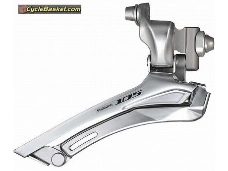 SHIMANO FD5700BSM 105 10 Speed Front Derailleur, Double 28.6 / 31.8 mm, Silver. click to zoom image