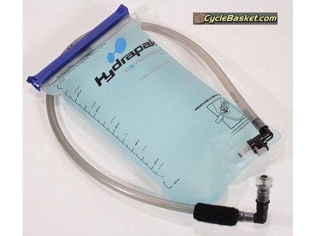 HYDRAPAK HK203 100 oz (3 Lt) reversible II Slideseal Reservoir with Hose, Reservoir and Valves. click to zoom image
