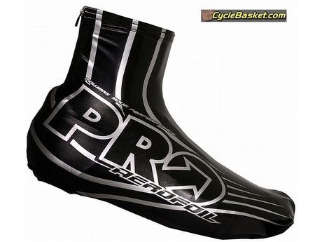 PRO PRS200161 Aerofoil Aerodynamic Lycra Shoe Cover with PU Coating Black  click to zoom image