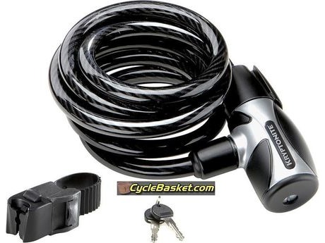 KRYPTONITE GK999812 Kryptoflex Key Cable Lock With Bracket. click to zoom image