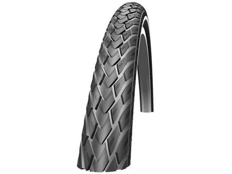 SCHWALBE TYS017 Marathon Wired Tyre With KevlarGuard Reflective Sidewall. click to zoom image