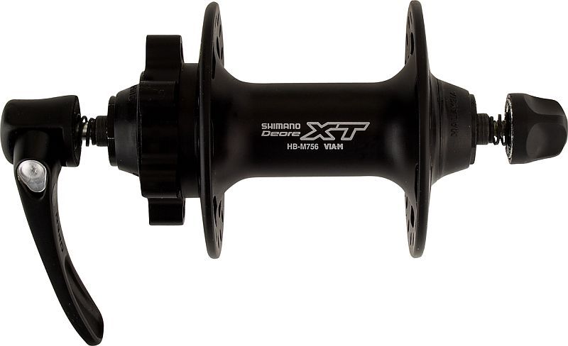 Shimano Deore XT HB-M756 Silver Quick Release 6 Bolt Disc Brake 36 Hole Hub
