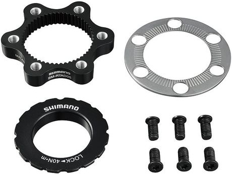 Shimano SMRTAD05 6 Bolt Rotor To Centre Lock Hub Adapter click to zoom image