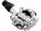 Shimano M520 MTB SPD Pedals - Two sided mechanism.  Silver  click to zoom image