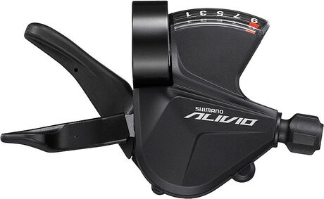 Shimano SLM3100R Alivio Shift Lever, 9 Speed, Band On, RH click to zoom image