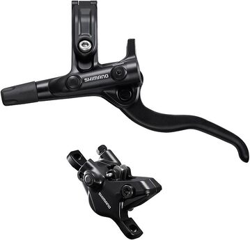 Shimano BR-MT410/BL-M4100 Bled brake lever/post mount 2 pot calliper click to zoom image
