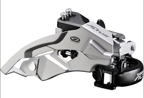Shimano FDM370X3 Altus 9 Speed front derailleur, Top Swing, Dual Pull click to zoom image