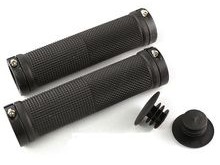 Clark's HGC201BB Vice Lock-On Handlebar Grips with Anodised Clamps